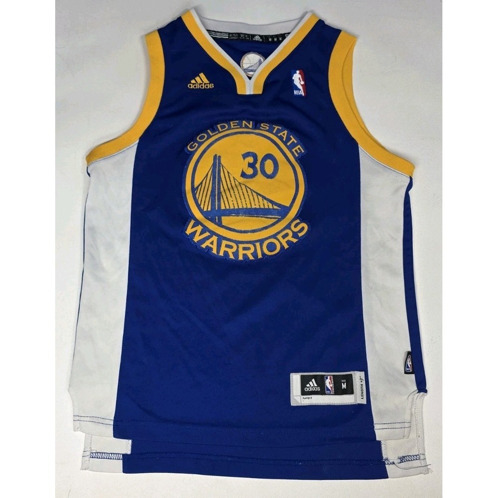 Youth M Authentic Golden State Warriors Steph Curry #30 Adidas Jersey